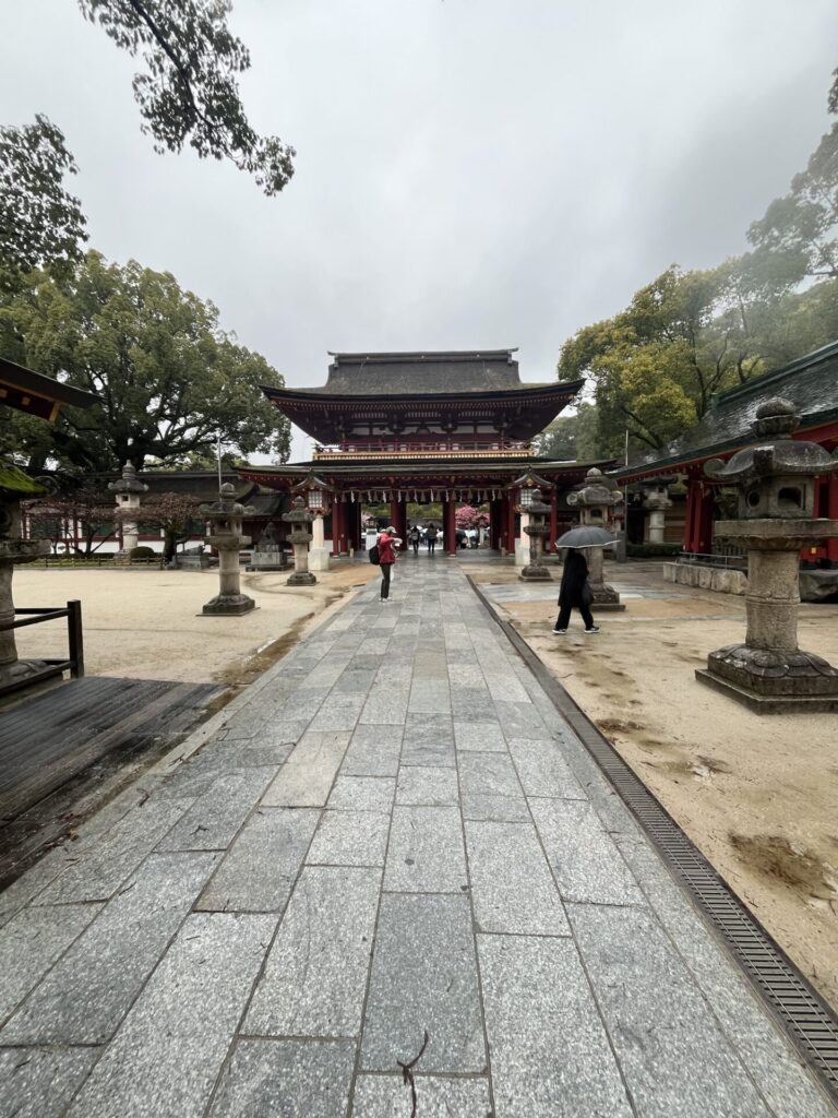 雨の太宰府天満宮
